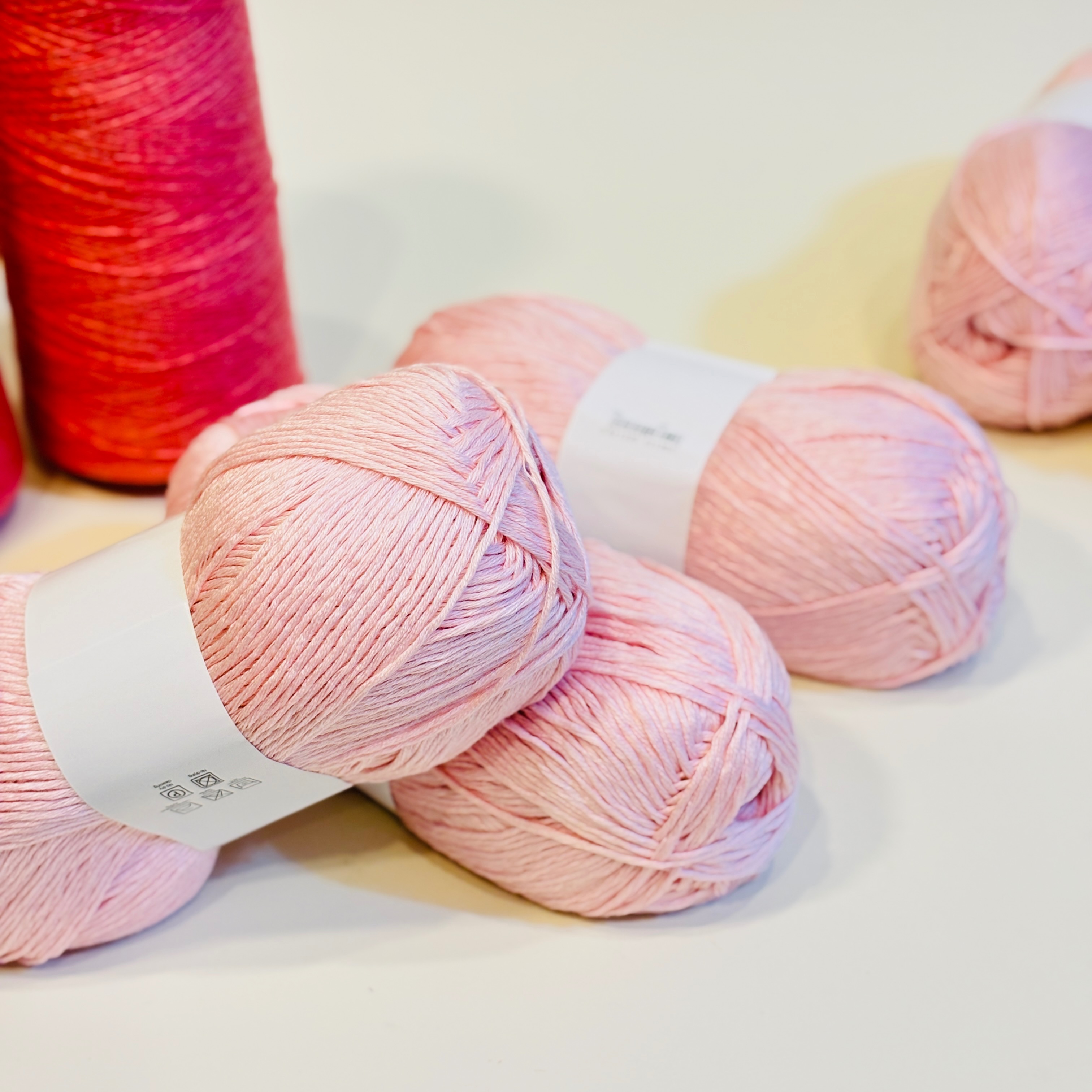 《現貨》 羊毛棉線 粉色毛線 100克