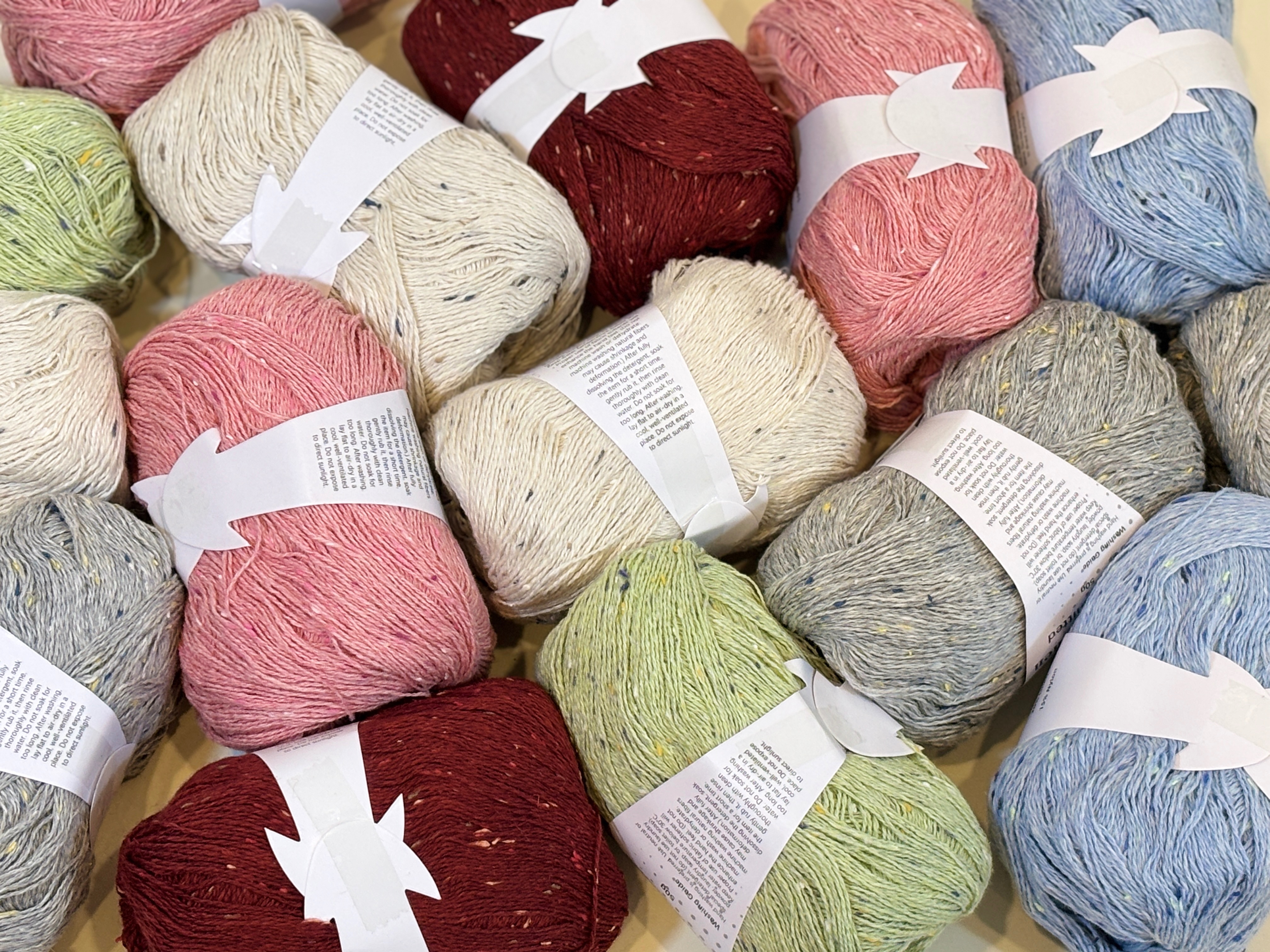 《現貨》有機棉波點棉麻線