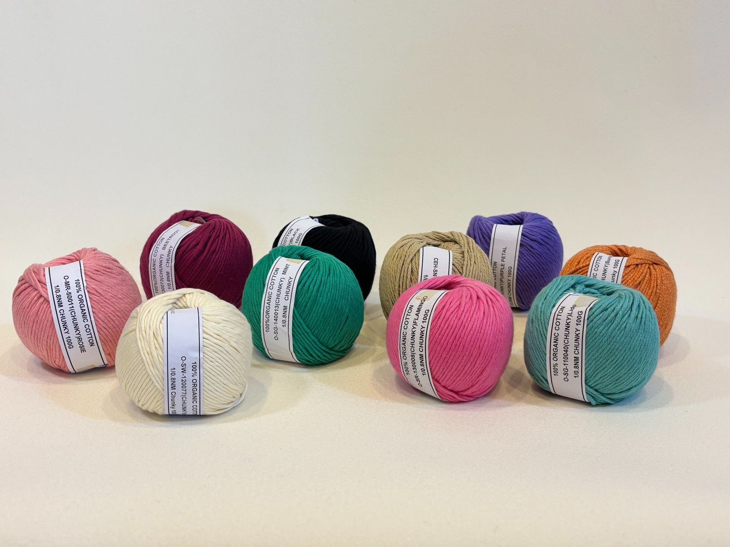 《選品》K家 100克 大團 chunky有機棉線