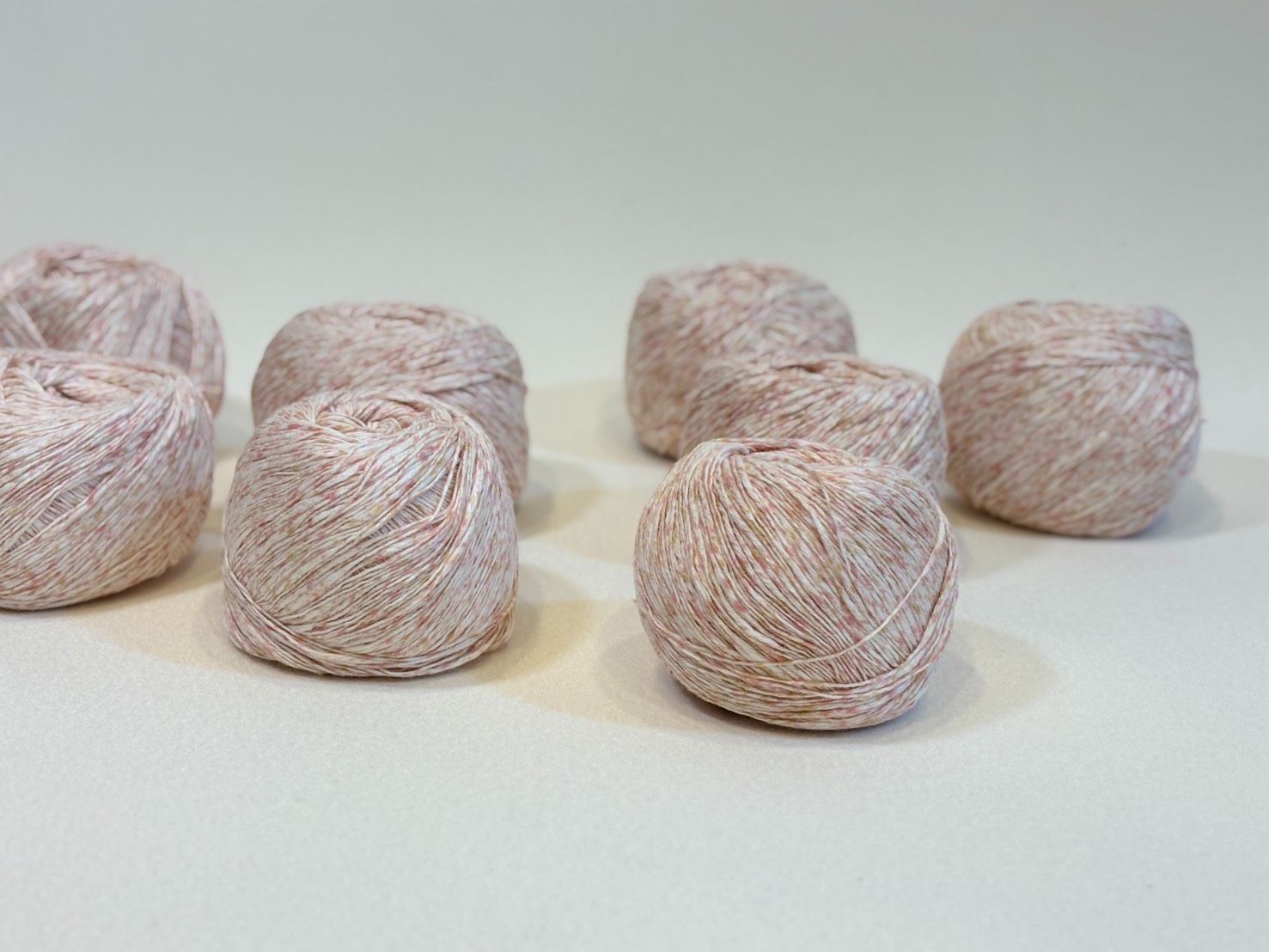 《選品》粉色彩點亞麻棉微小肚