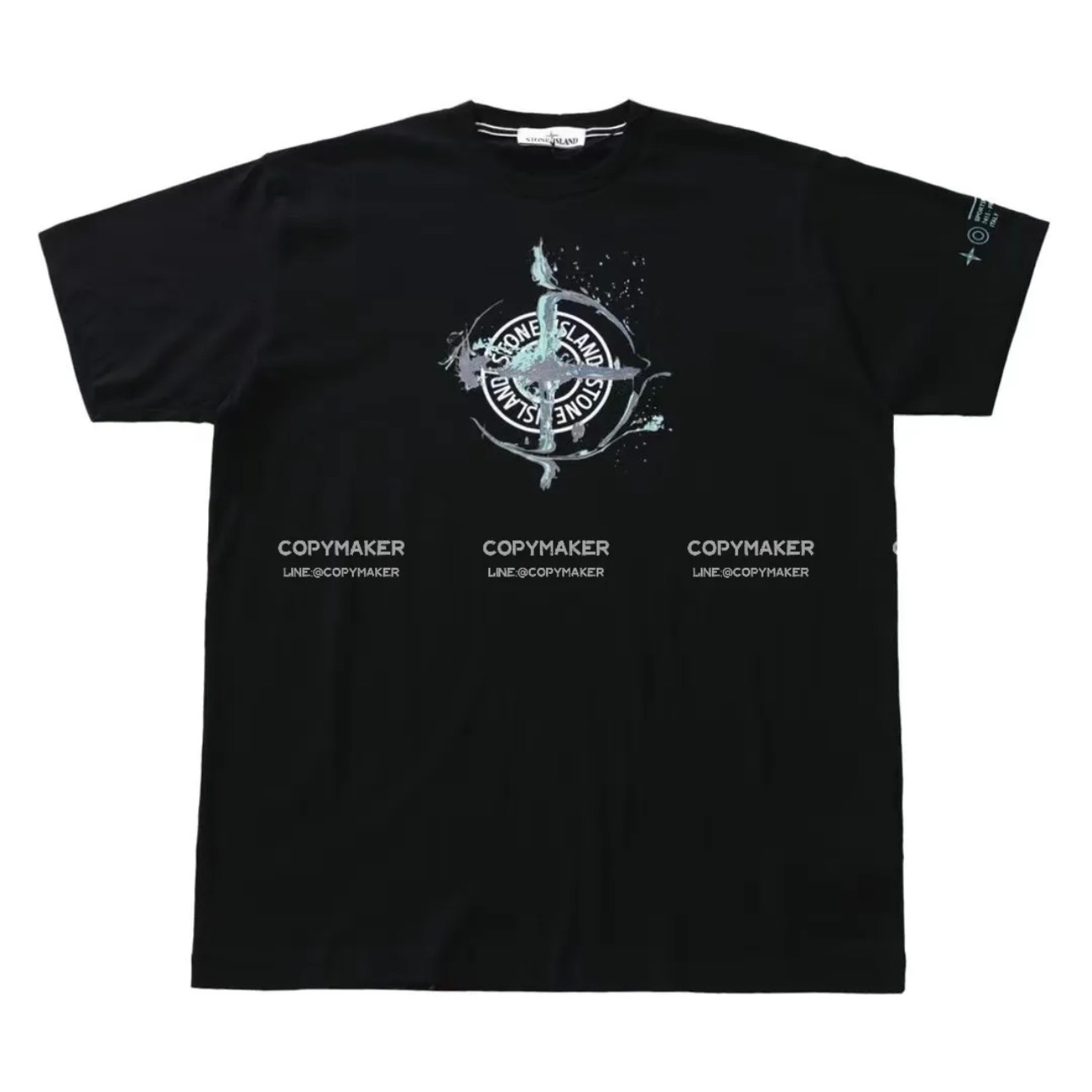 【預售】STONE ISLAND 21SS 石頭島 溶解水滴潑墨 印花 短袖T恤