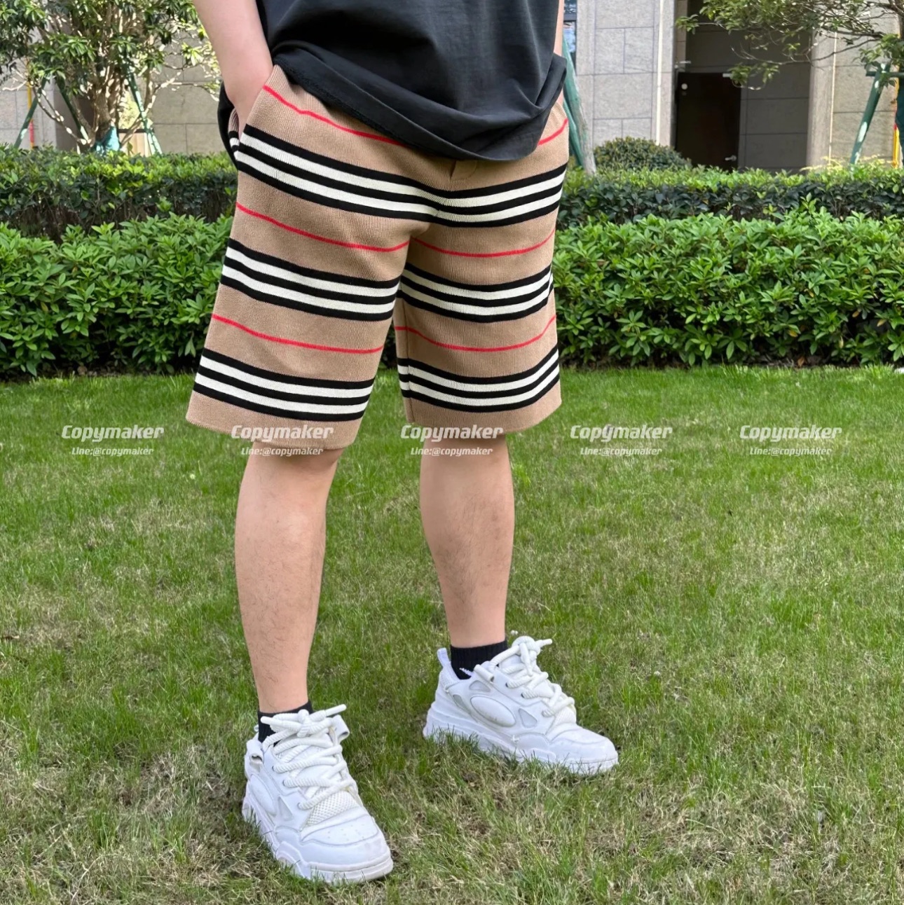 BBR 經典格紋羊毛短褲