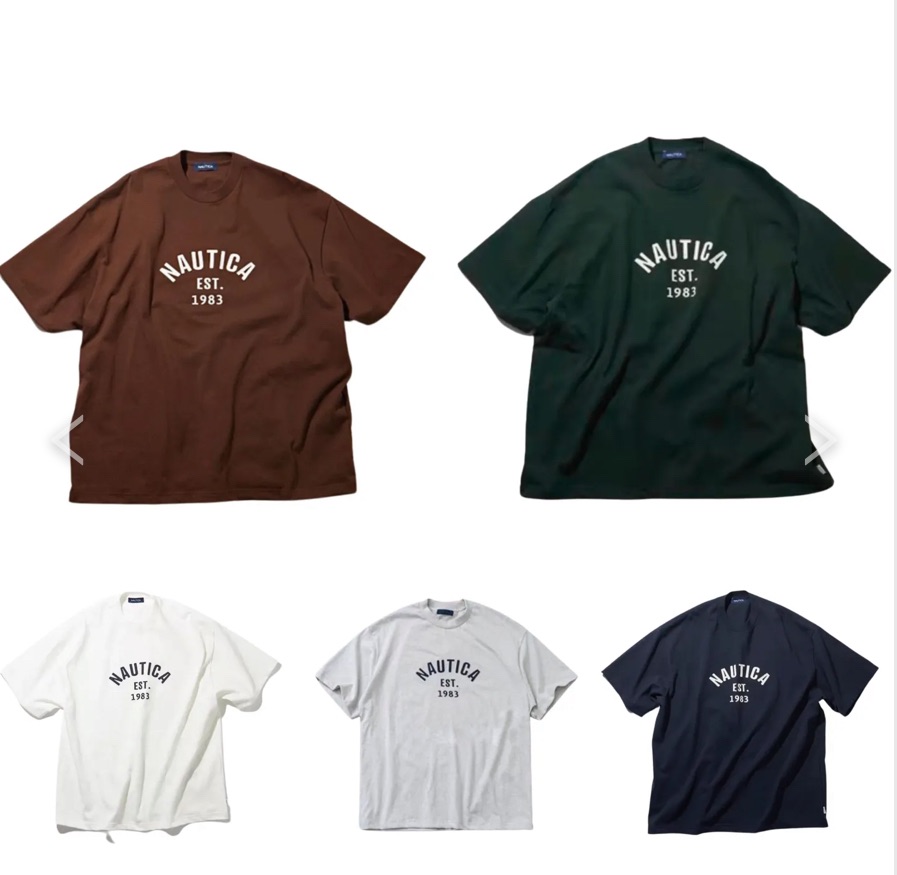 23SS NAUTICA Felt Pach Arch Logo 長谷川監制 刺繡重磅 短袖T恤