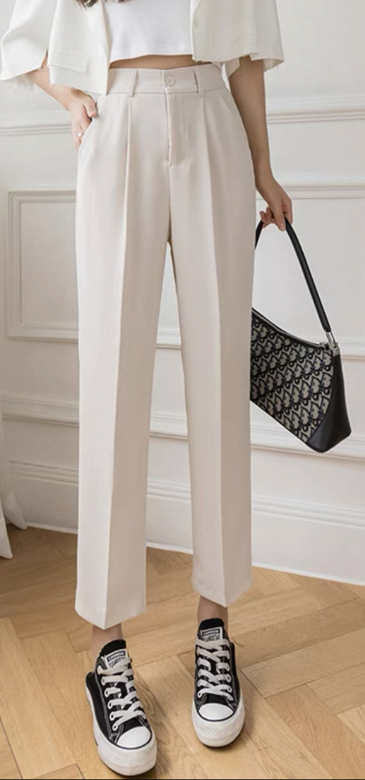 冰絲褲子 夏季薄款 百搭顯瘦