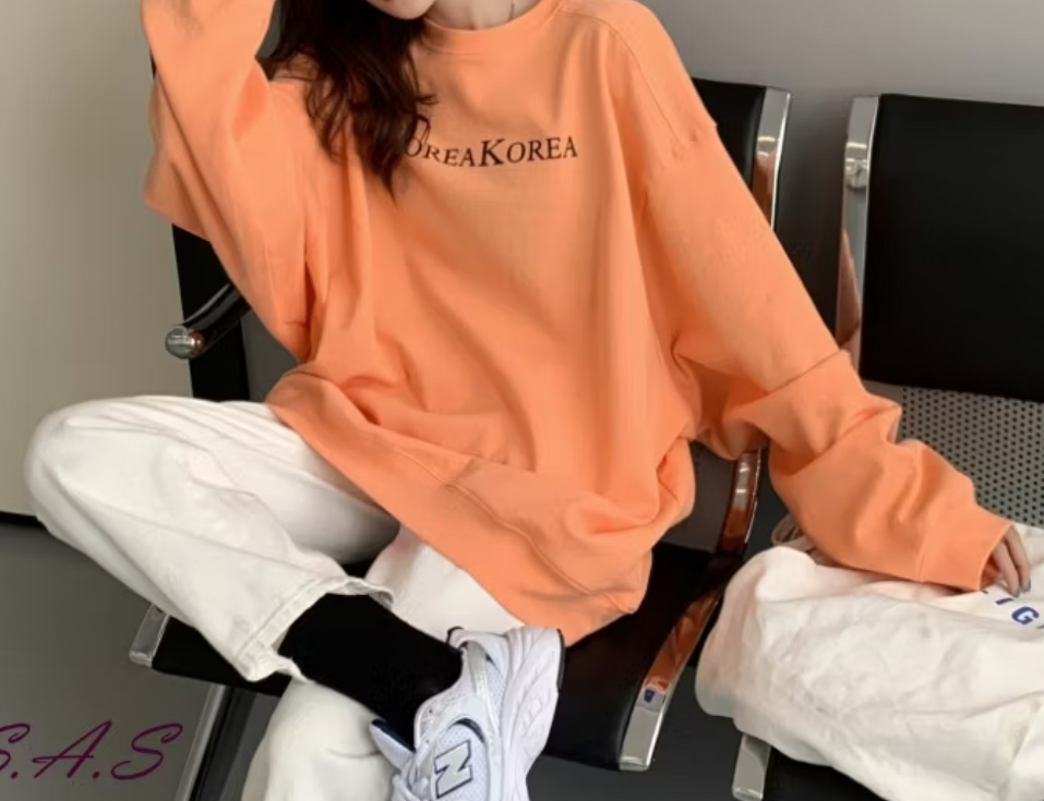 大學T 長袖上衣 韓版INS 原宿風