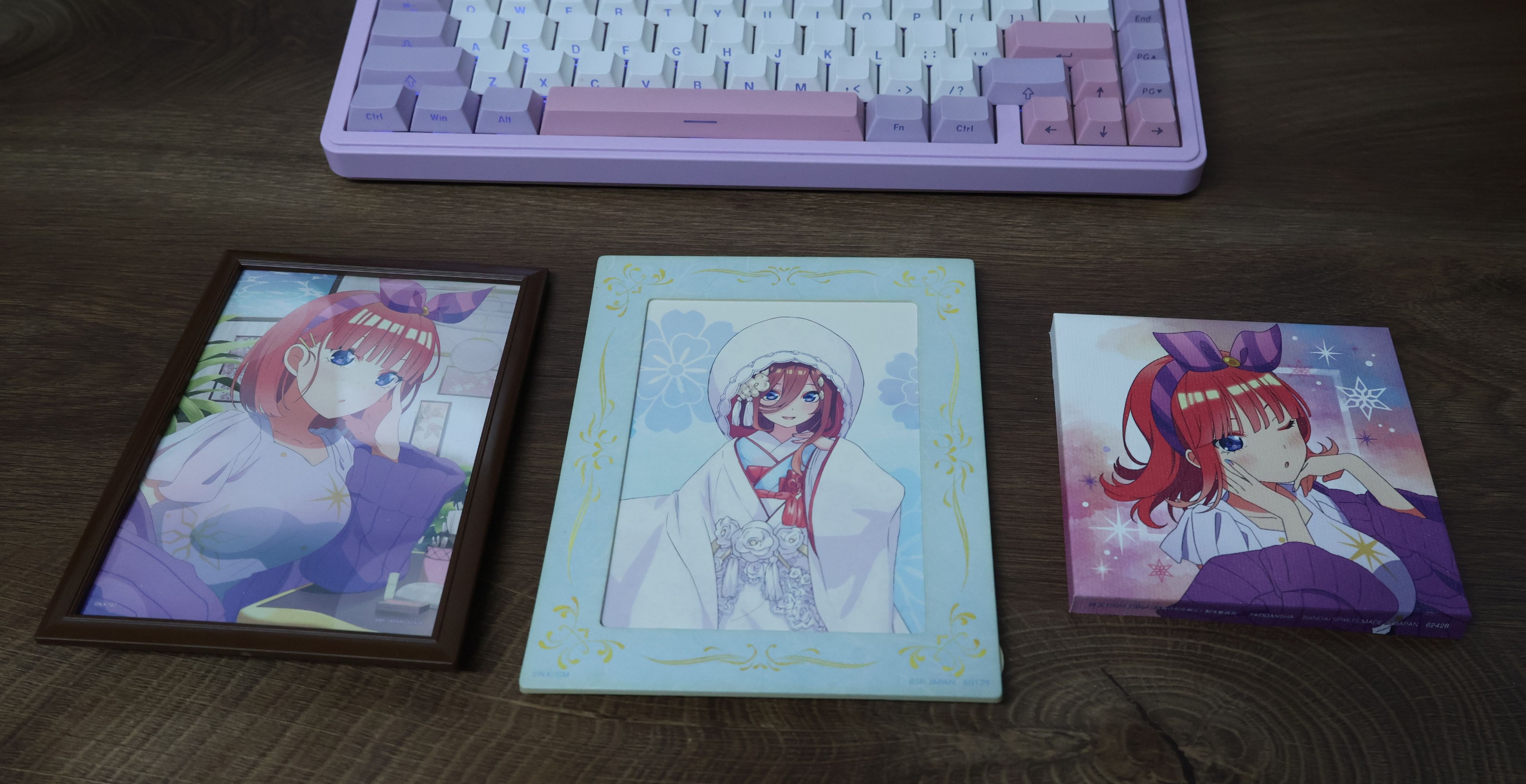 一番賞 拆擺小物 （三玖畫版背面泛黃）