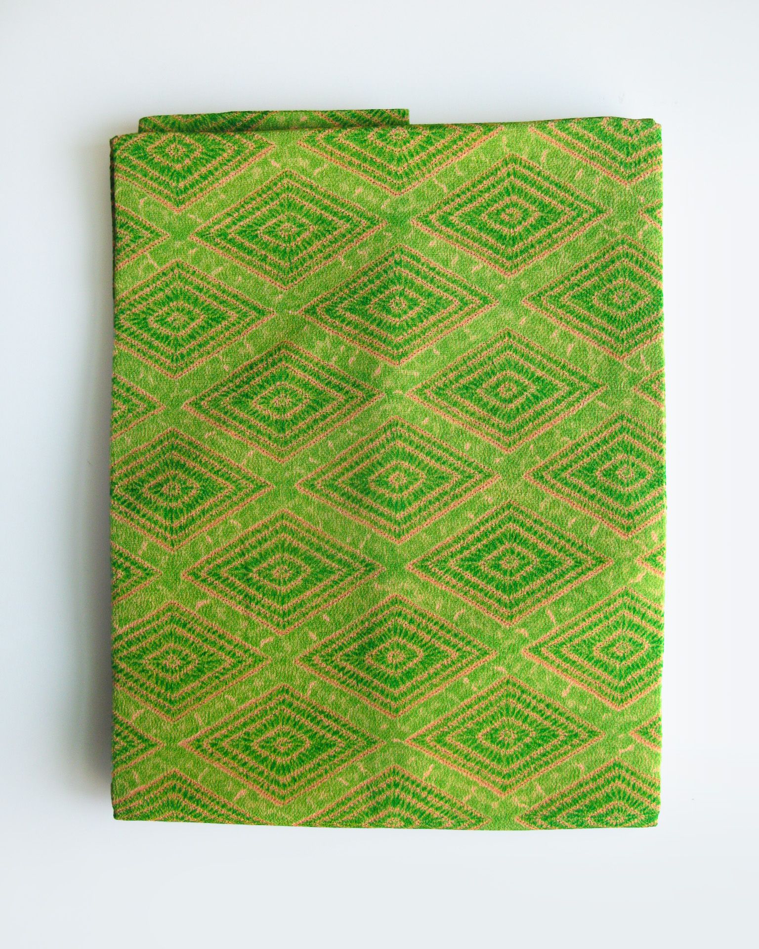 幻草 | 名古屋帶  [ 絞染 入子菱 長354 / 寬31.5 ]