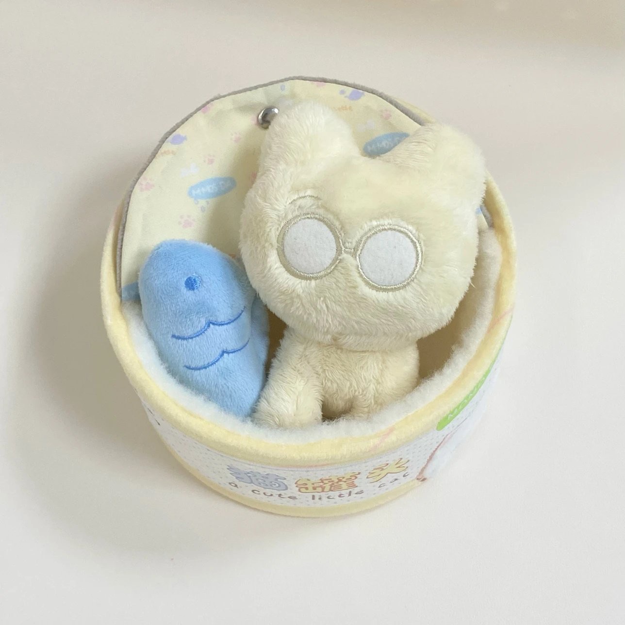 10公分小貓小狗罐頭娃床