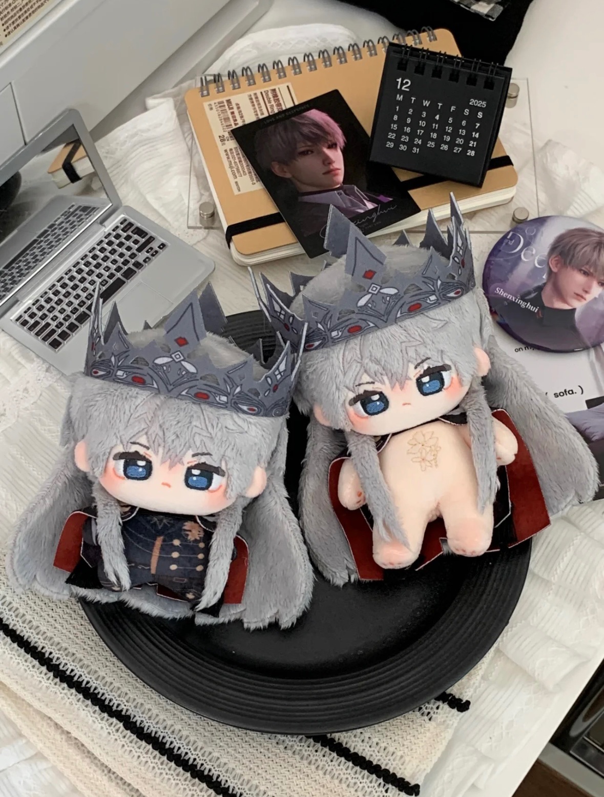 10公分戀與深空沈星回屬性暗蝕國王系列棉花娃