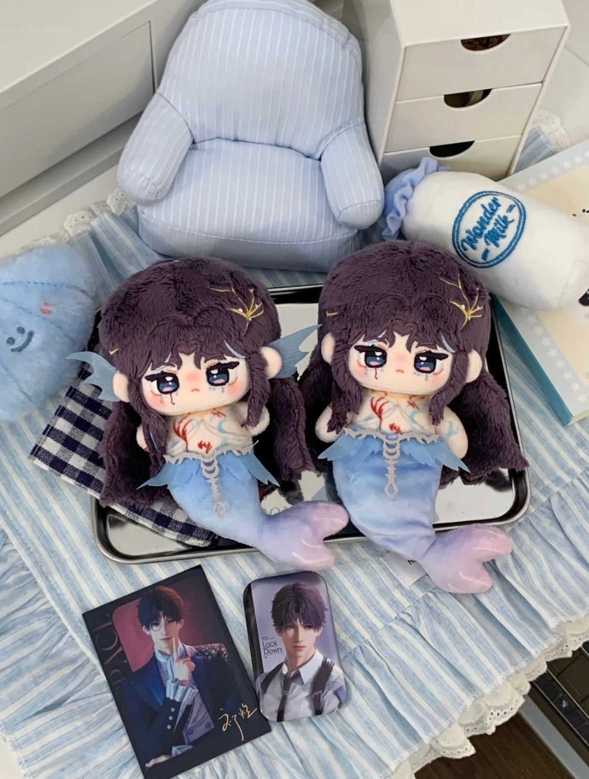 10公分戀與深空祁煜屬性海神系列棉花娃