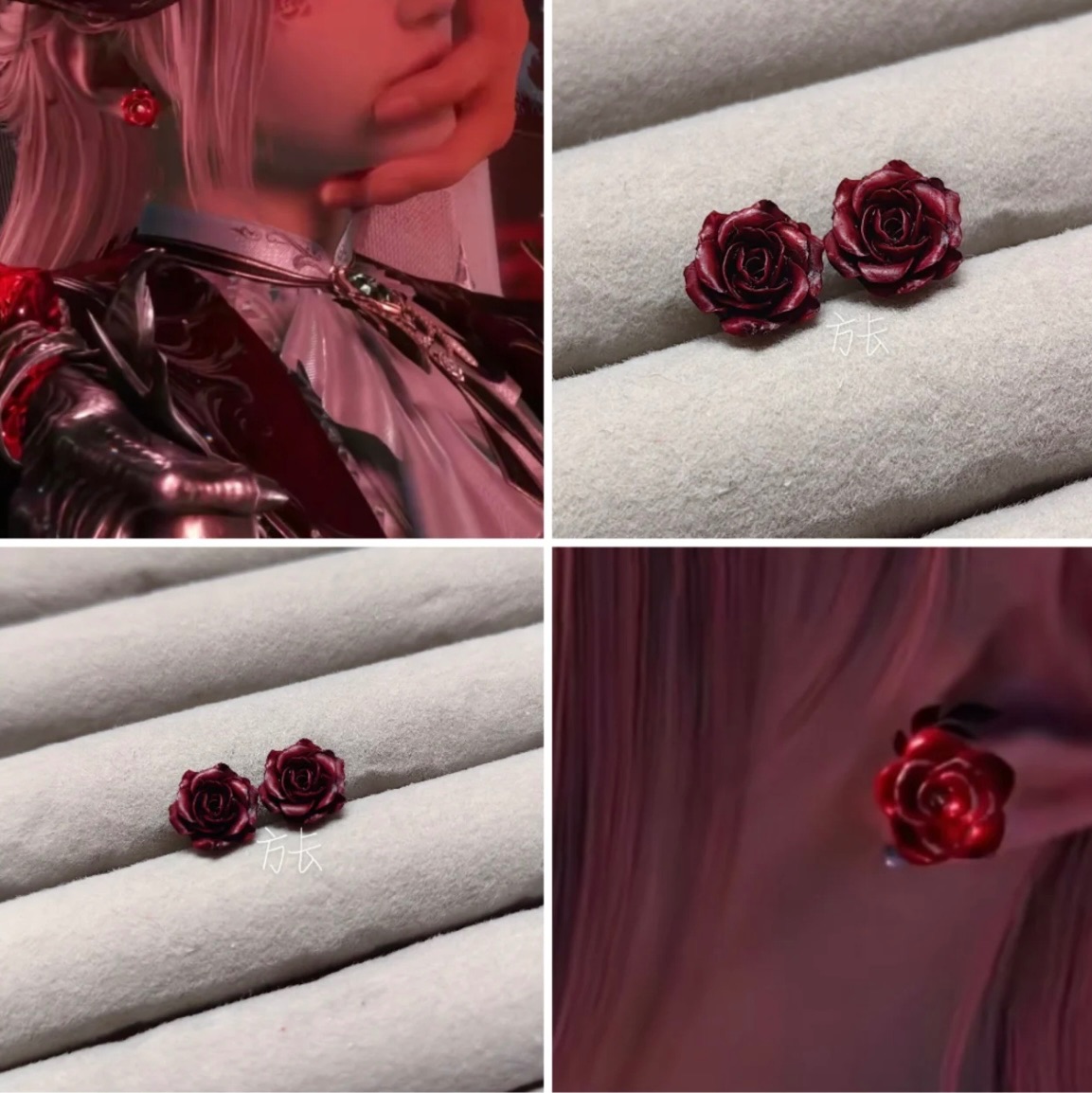 戀與深空秦徹屬性銀翼安魂地主控過薔薇耳釘耳夾