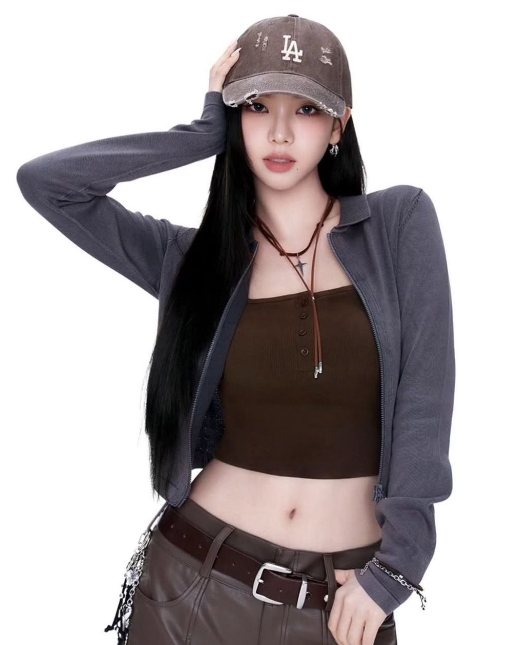 karina同款 MLB破壞感感帽子