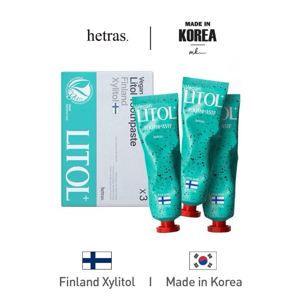 hetras. 強效除口臭專業清新牙膏 110g 3入 / 盒