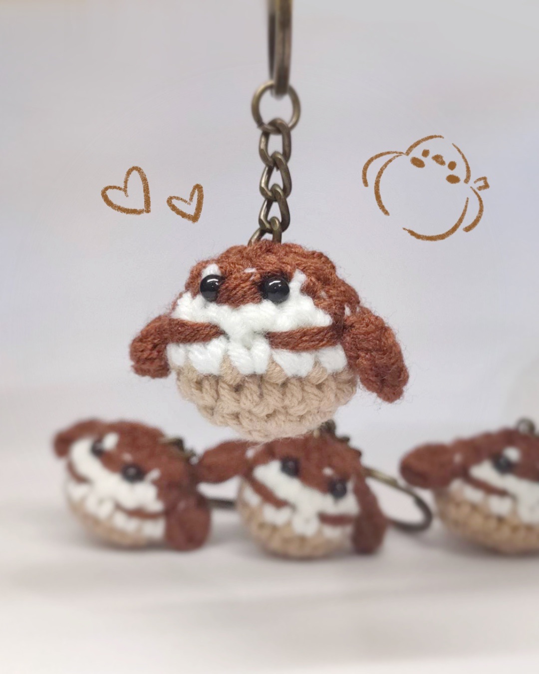 手作_小麻雀吊飾