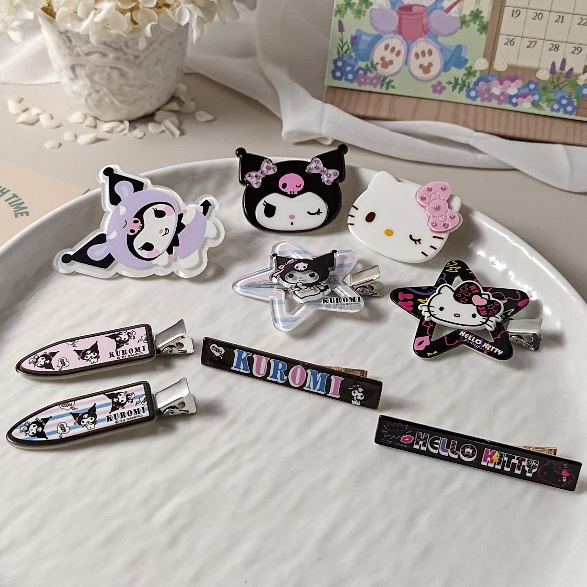 三麗鷗髮夾 酷洛米、Hello Kitty髮夾