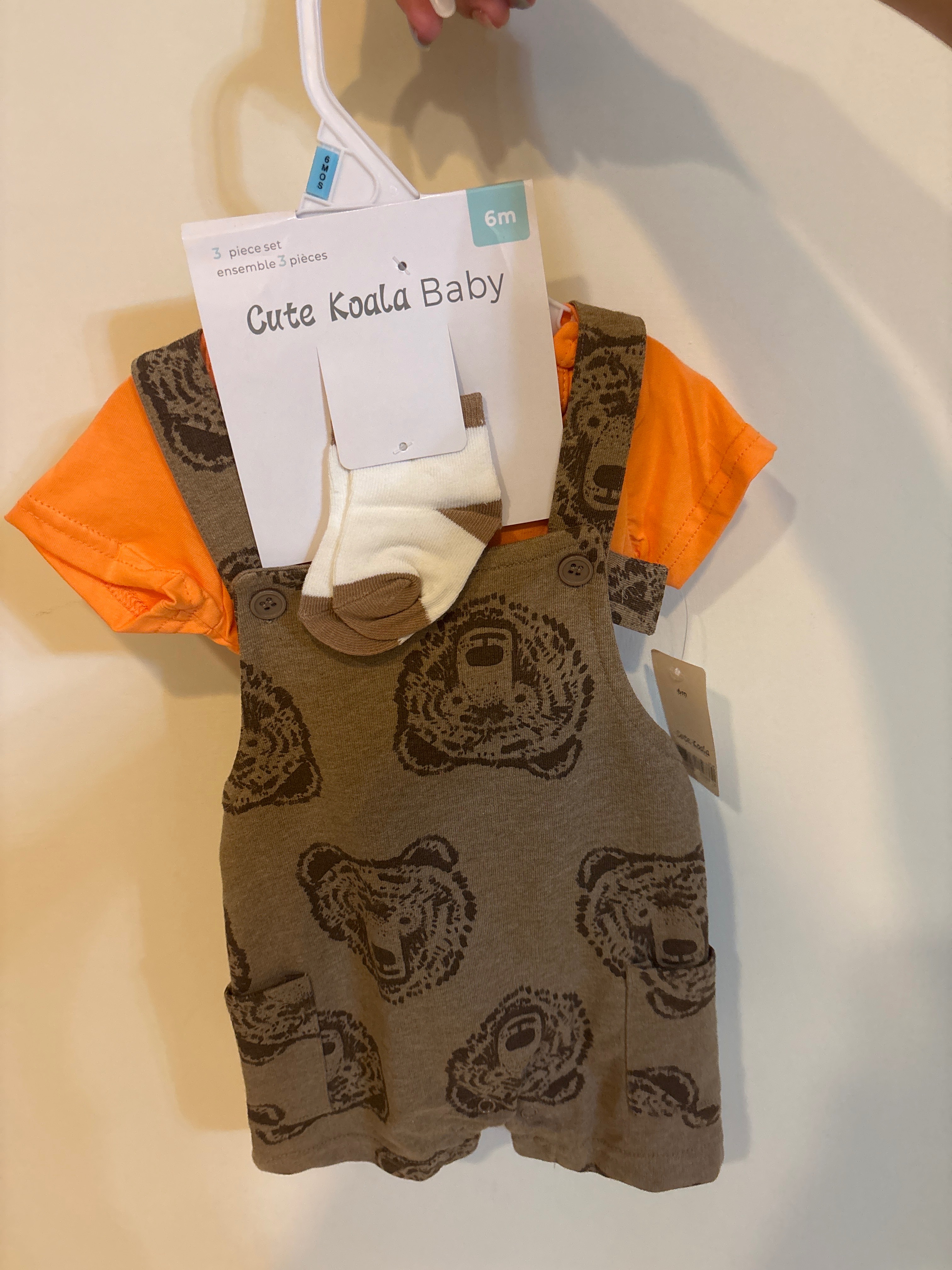 GOKOMI 選品 小熊吊帶三件組