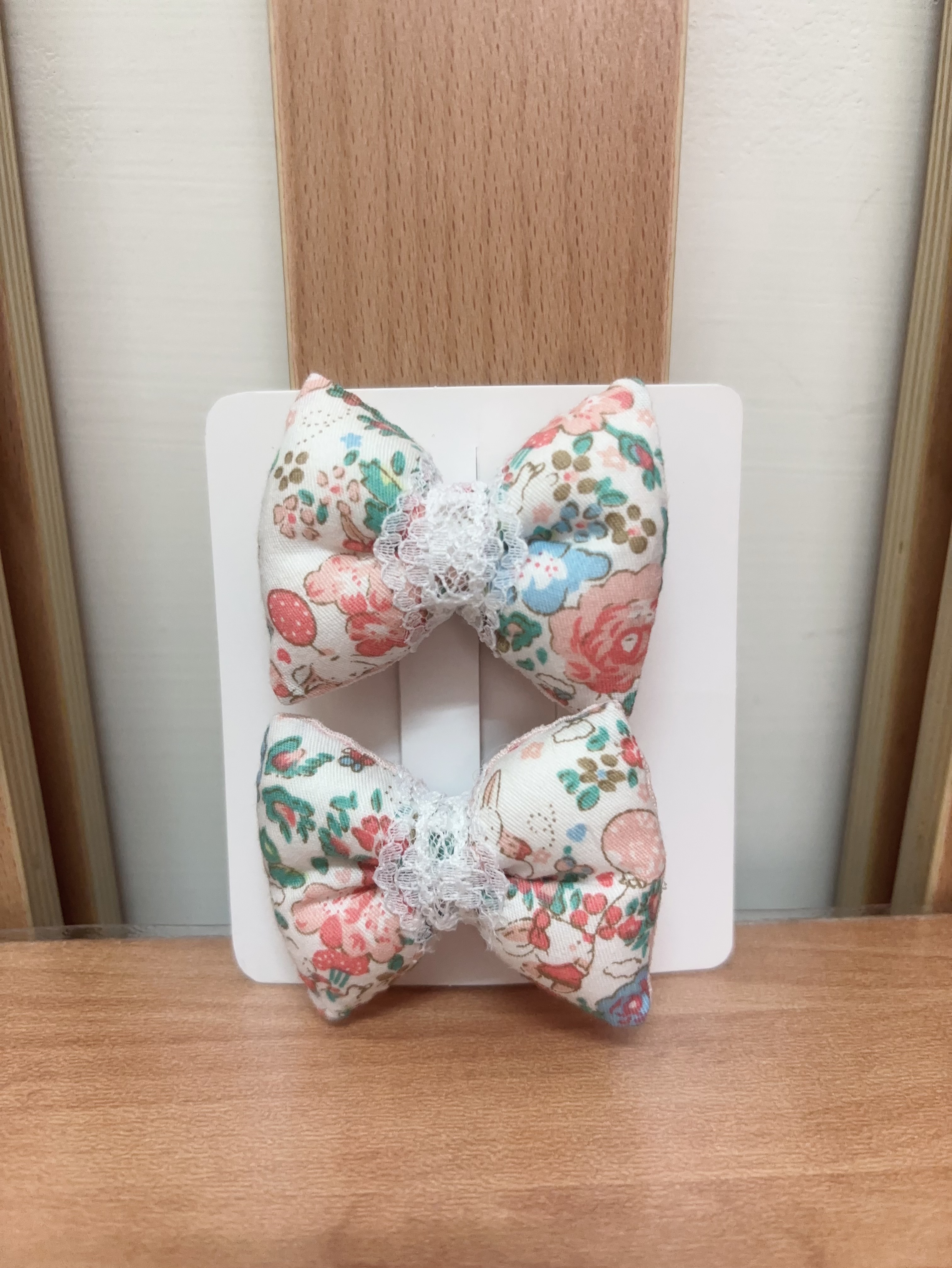 蕾絲蝴蝶結髮夾