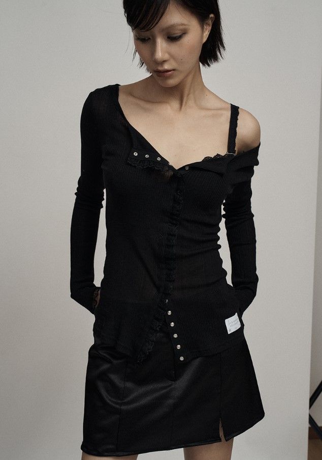 LACE TRIM CARDIGAN（兩色）