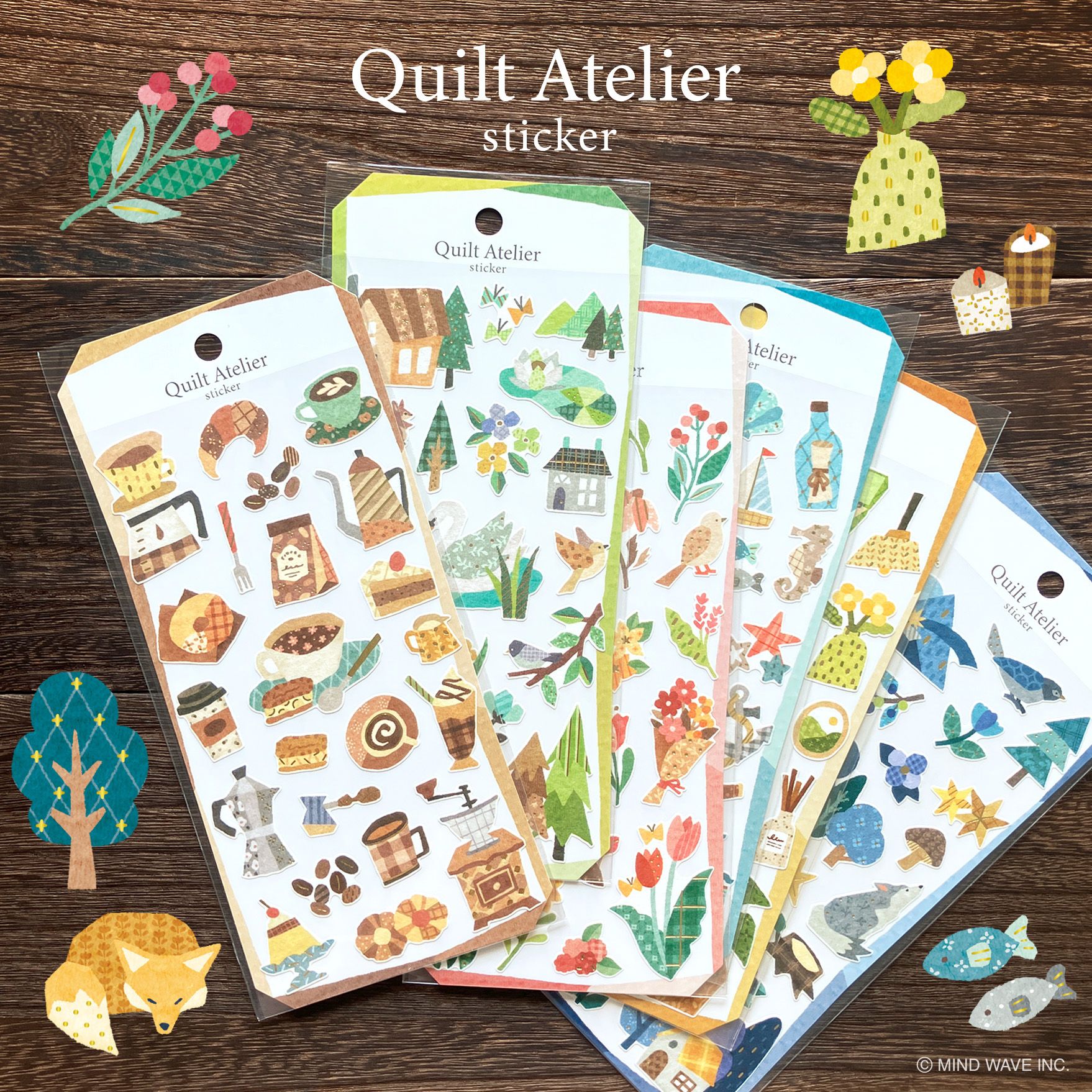 MINDWAVE 貼紙｜Quilt Atelier 拼布工作室