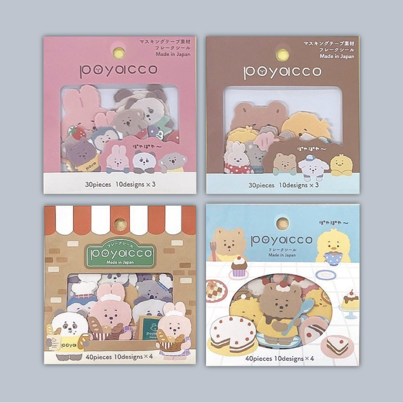 GAIA 貼紙包｜poyacco 蓬蓬動物