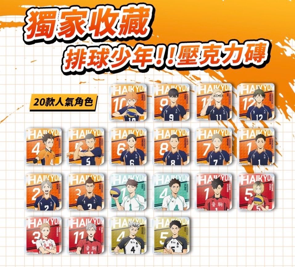 排球少年 壓克力磚（可當💙）