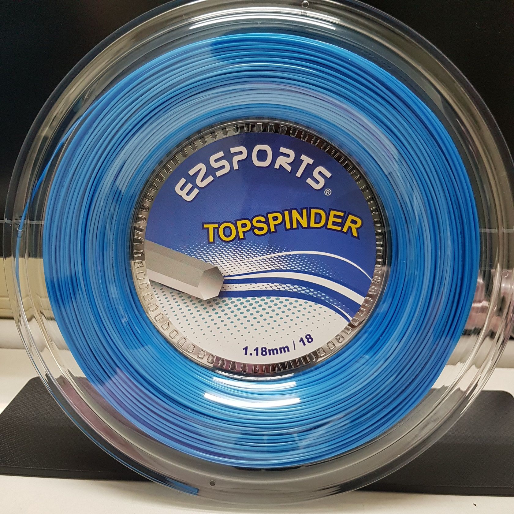 【EZSPORTS】TOPSPINDER 網球線/六角線/硬線/台灣製造/200米/1.18mm（黑、紅、白、天空藍）