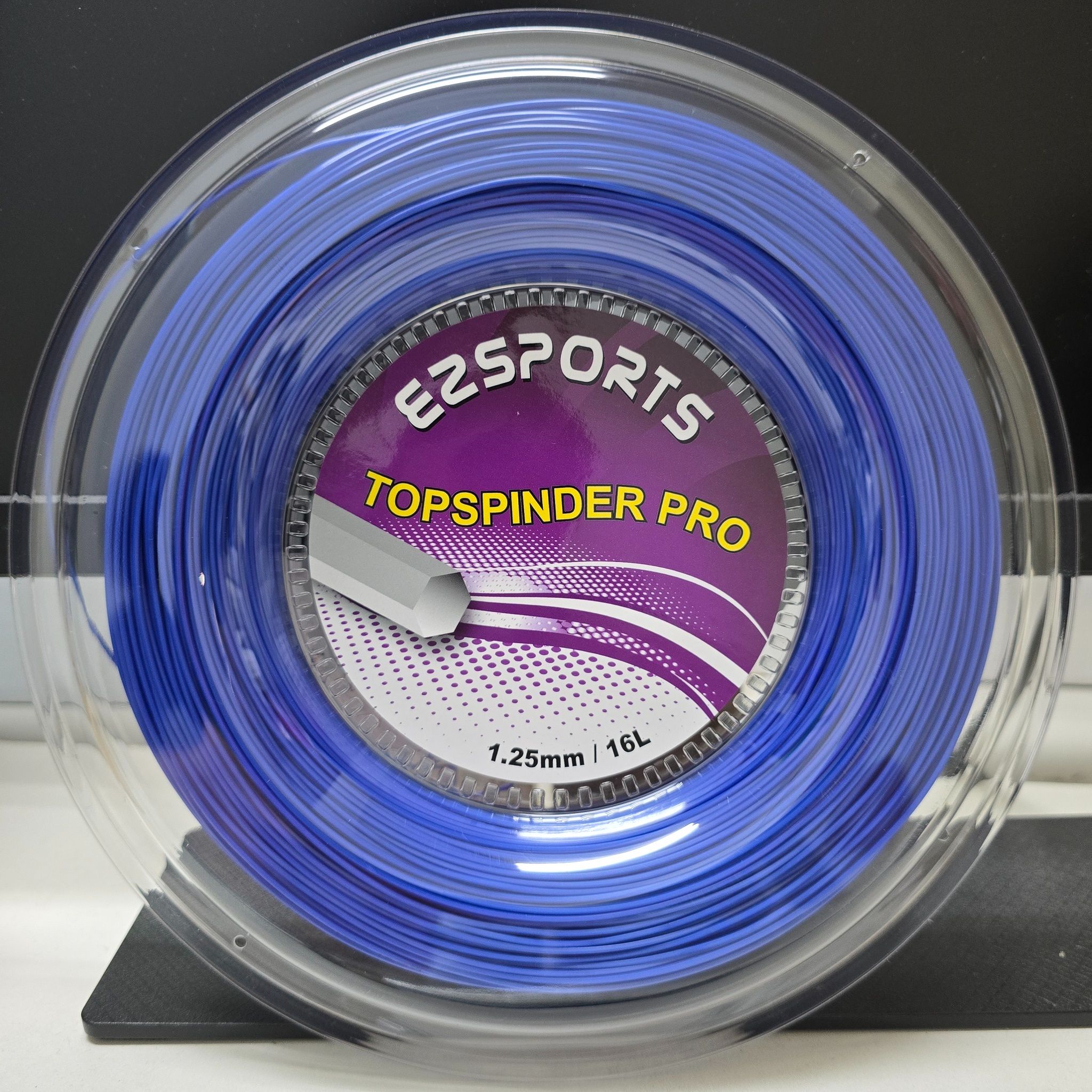 【EZSPORTS】TOPSPINDER PRO 網球線/六角線/硬線/台灣製造/200米/1.25mm（夜空藍）