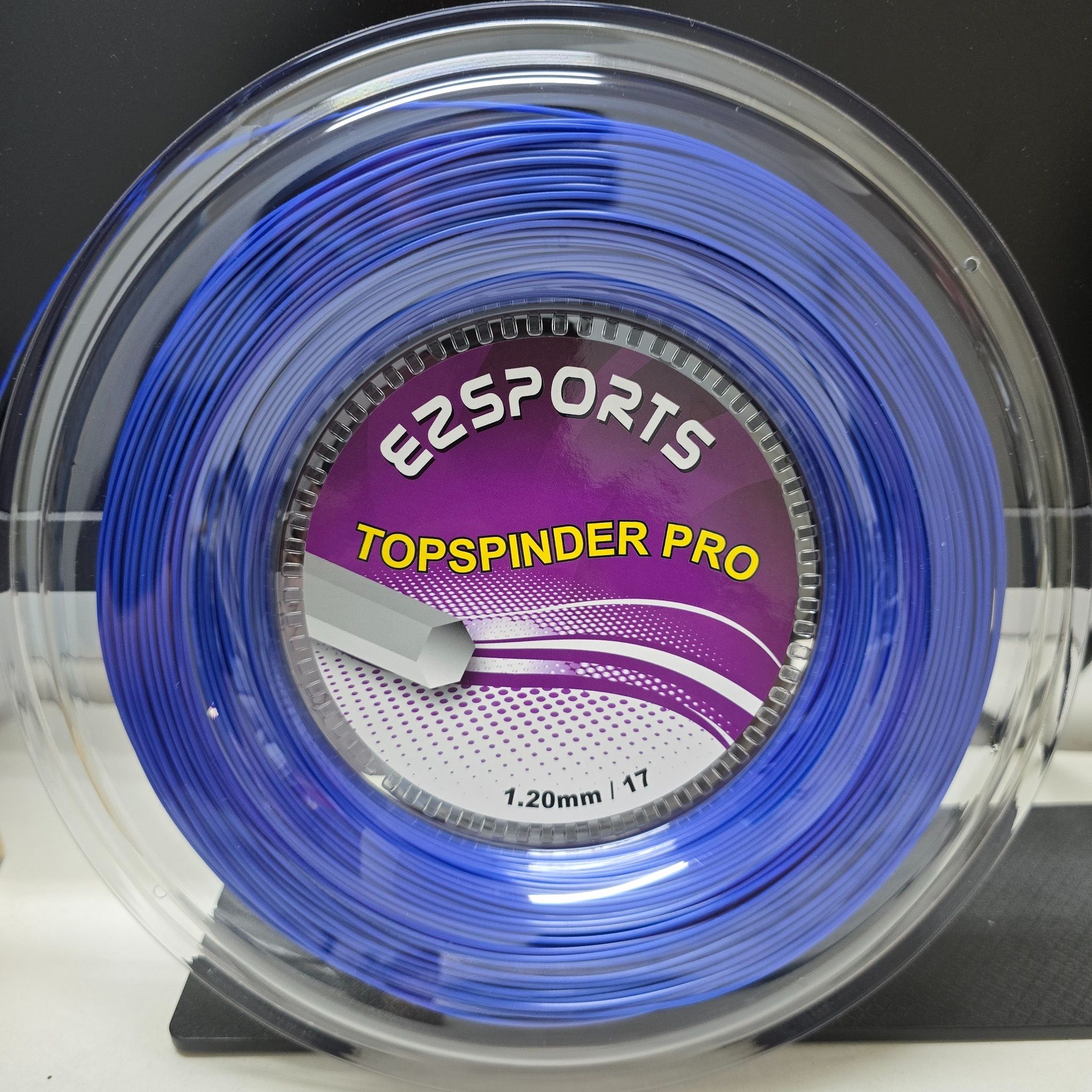 【EZSPORTS】TOPSPINDER PRO 網球線/六角線/硬線/台灣製造/200米/1.20mm（夜空藍）
