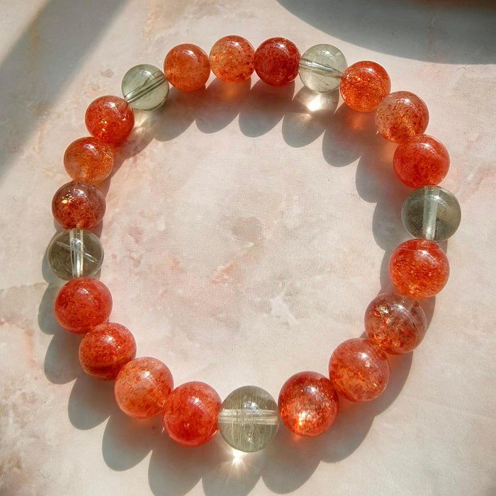 ╭＊一圖一物＊╮純天然 傳承級阿魯沙水晶手鍊 8.6mm 水晶 正能量水晶 手串