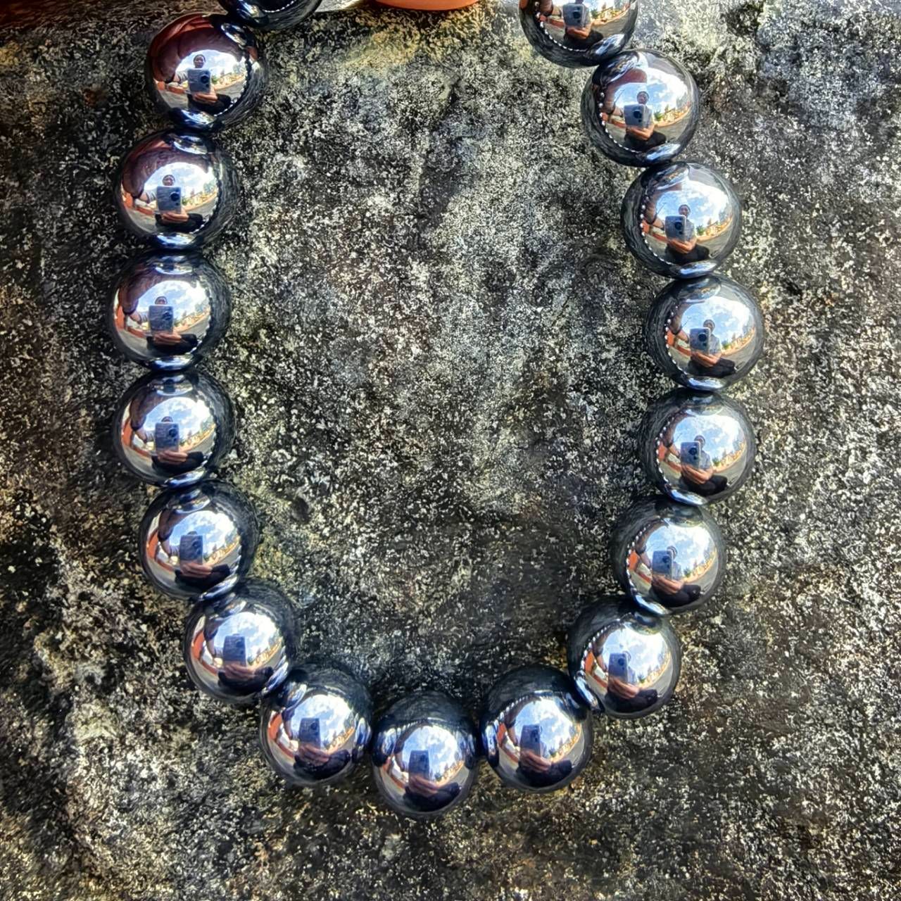 ╭＊一圖一物＊╮純天然鈦赫茲手鍊 10.4mm 水晶 手串