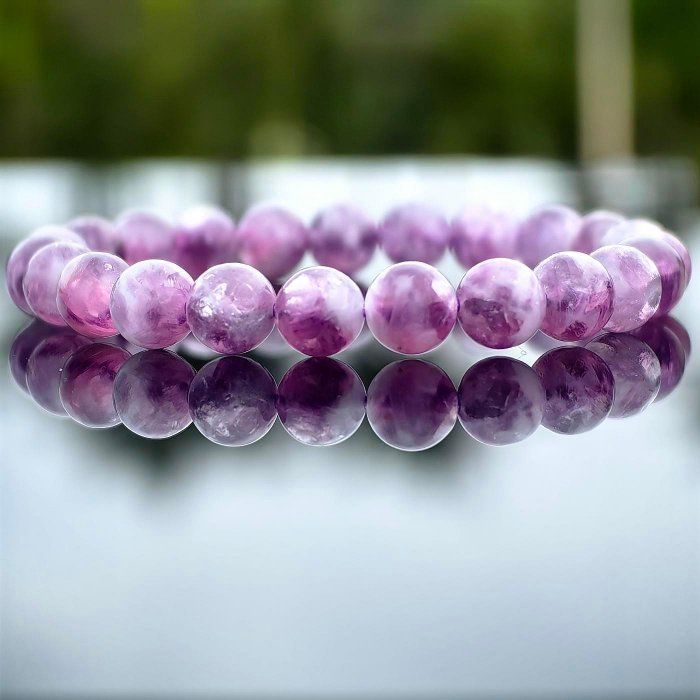╭＊一圖一物＊╮純天然星空紫祖母晶手鍊8.2mm 手圍15 手串 水晶 素串