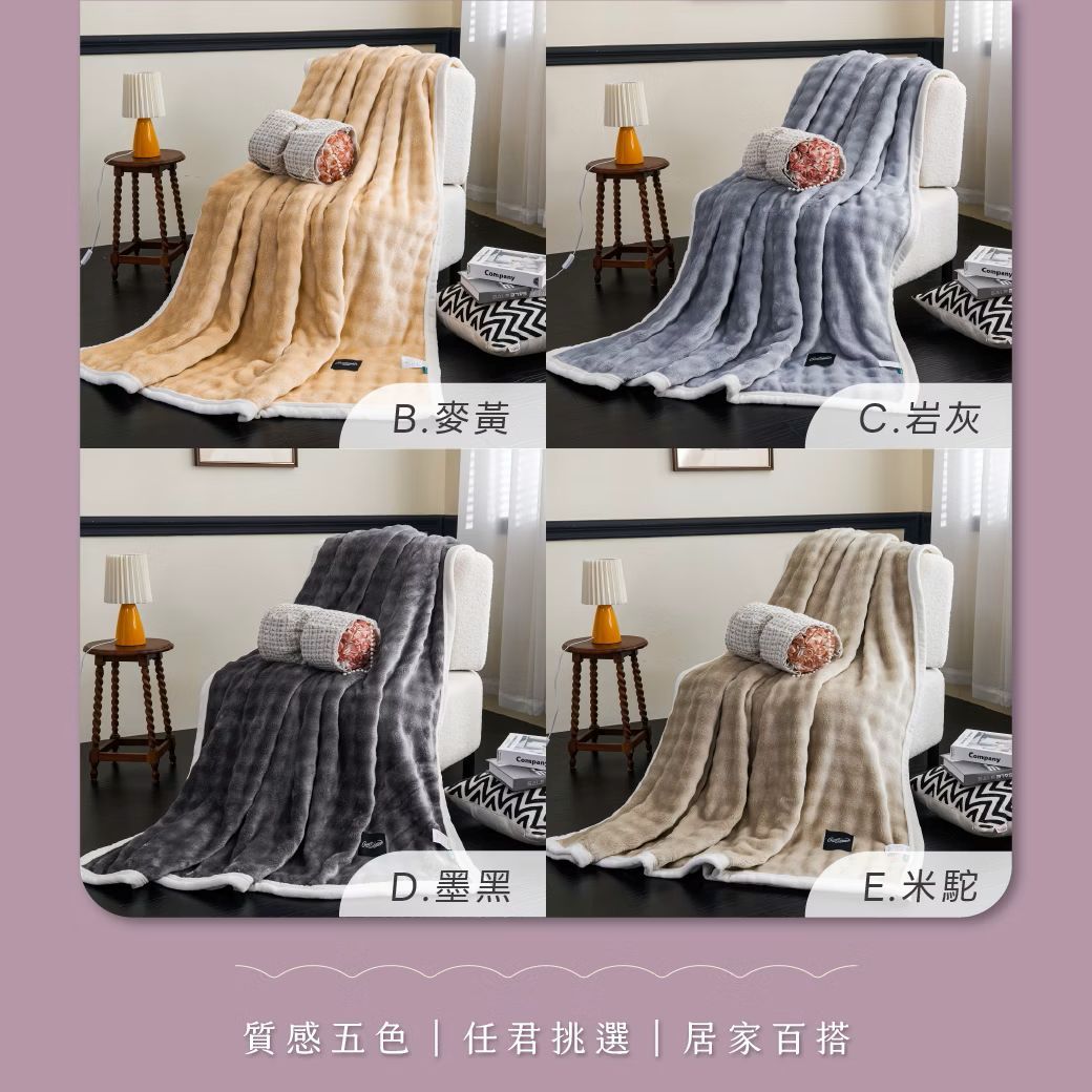 Crocodile鱷魚兔毛毯