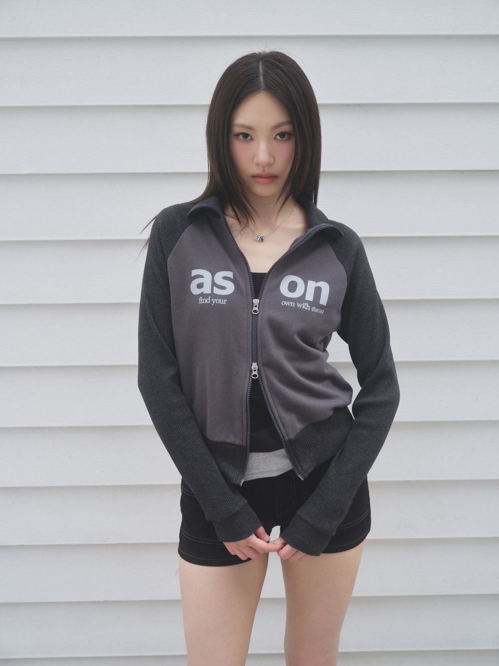 （預購） 🇰🇷 ASON 翻領坑條薄外套