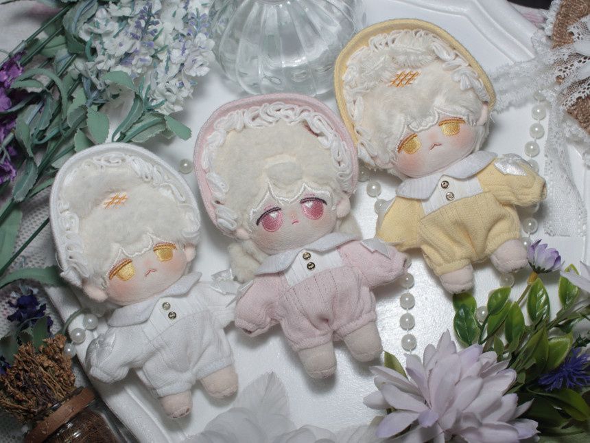 【10cm│韓國手作】Stella Closet│Romantic mood│灰藍、黃