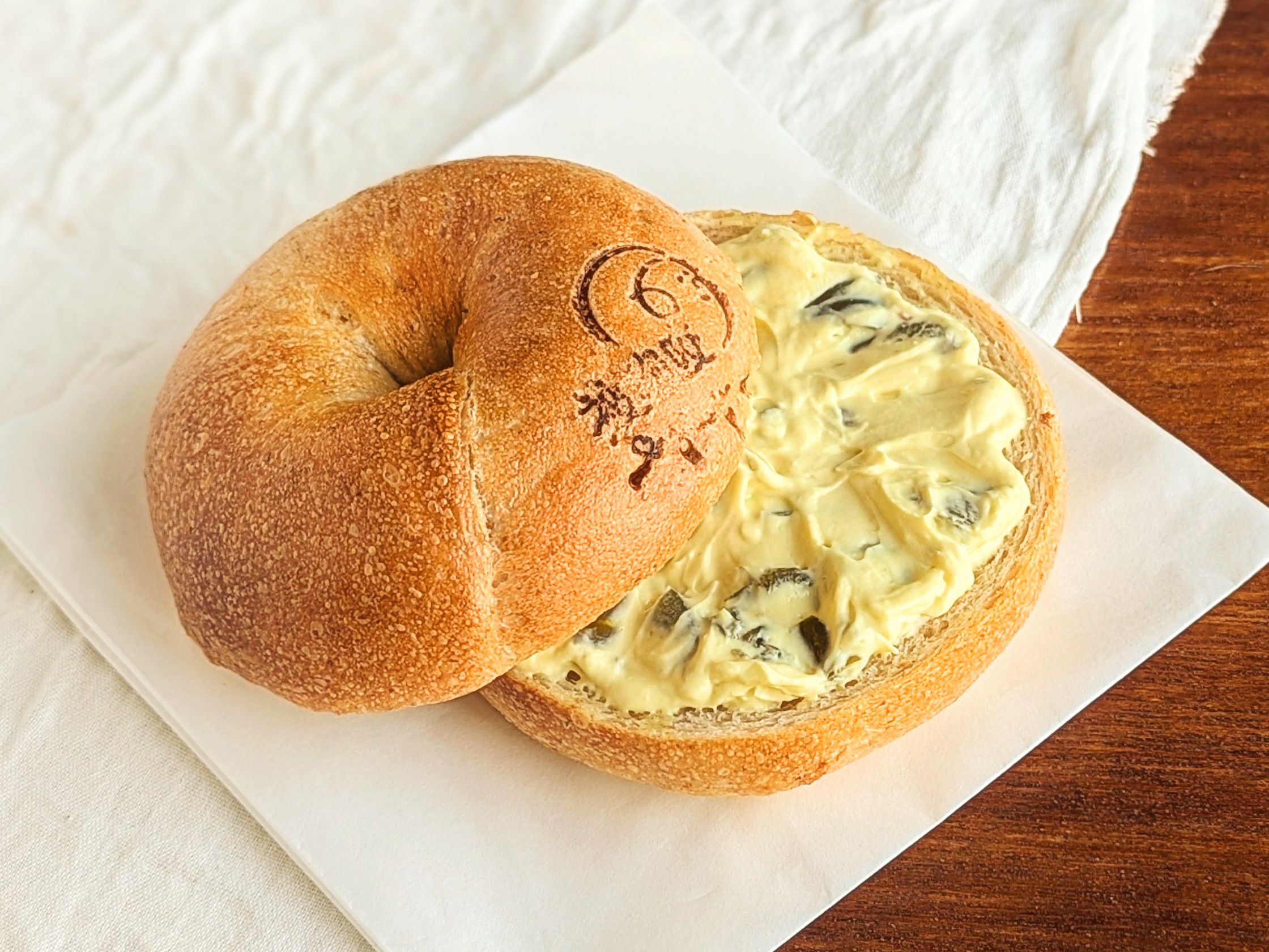 墨西哥辣椒 - 奶油乳酪夾心貝果