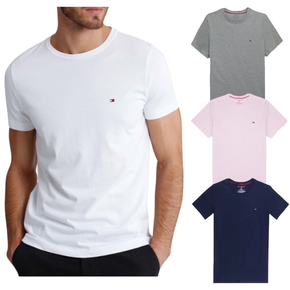 Tommy Hilfiger 經典電繡小logo 素面 短袖 T恤 短T 上衣 必備百搭款 情侶款 09T3139