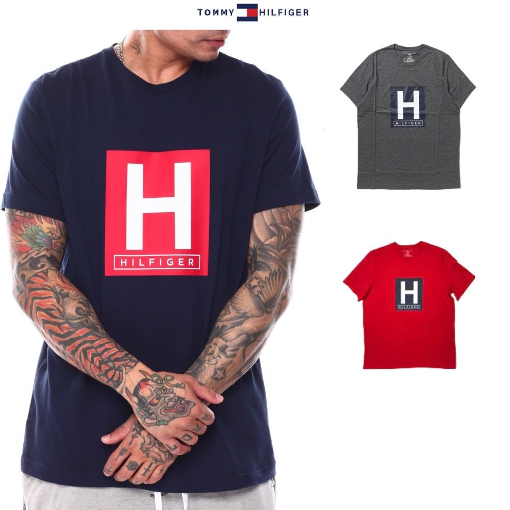 Tommy Hilfiger 經典大H 短袖 上衣 美國進口 正品販售 文字Logo T恤 短T 09T4223