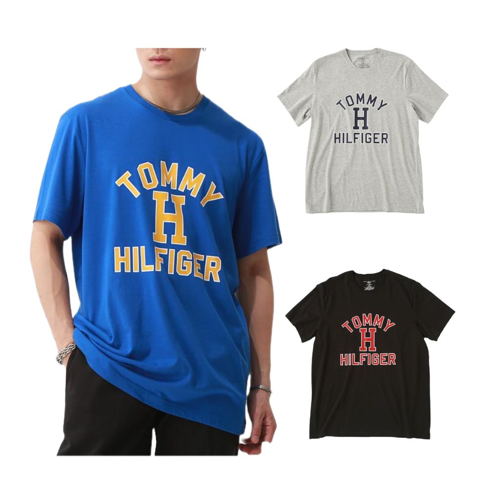 Tommy Hilfiger 短袖上衣 純棉印刷LOGO 圓領 T恤 短T 美版尺寸偏大 09T4274