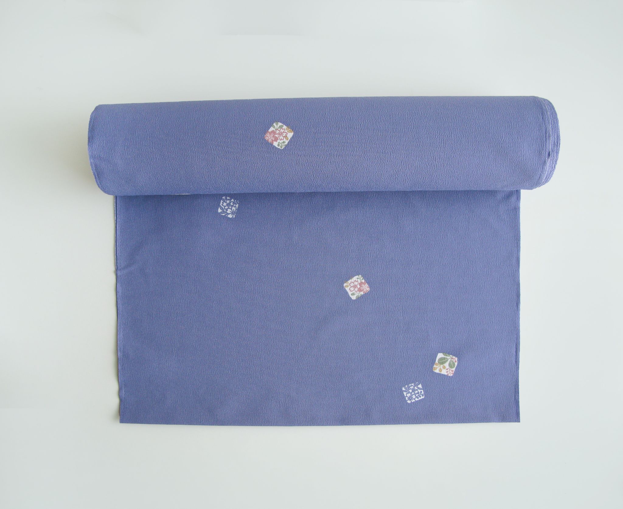 { 藍花 } 和服用 飛柄小紋 | 化纖100% | 38cm