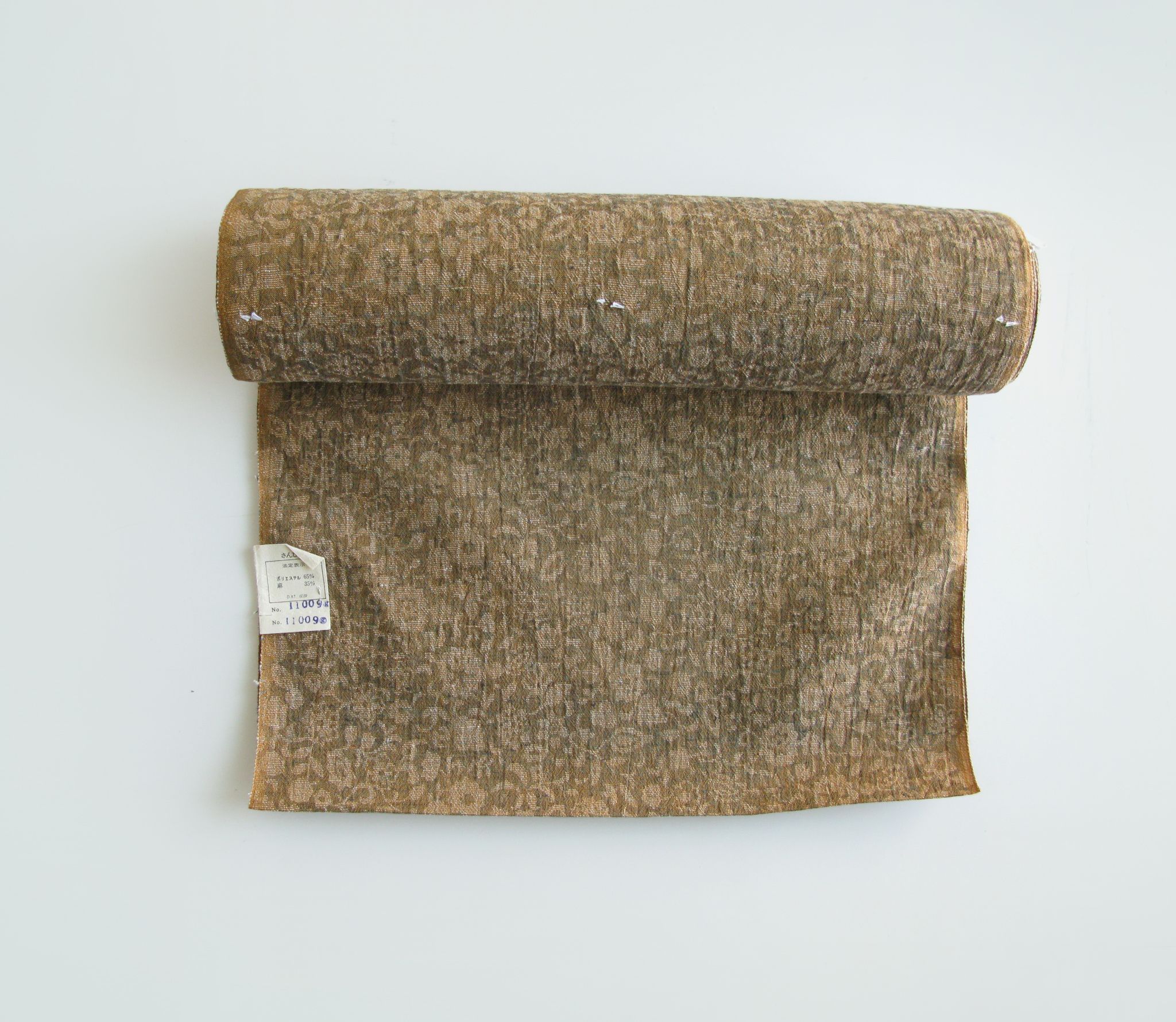 { 草花 } 和服用 紬 | 化纖、麻