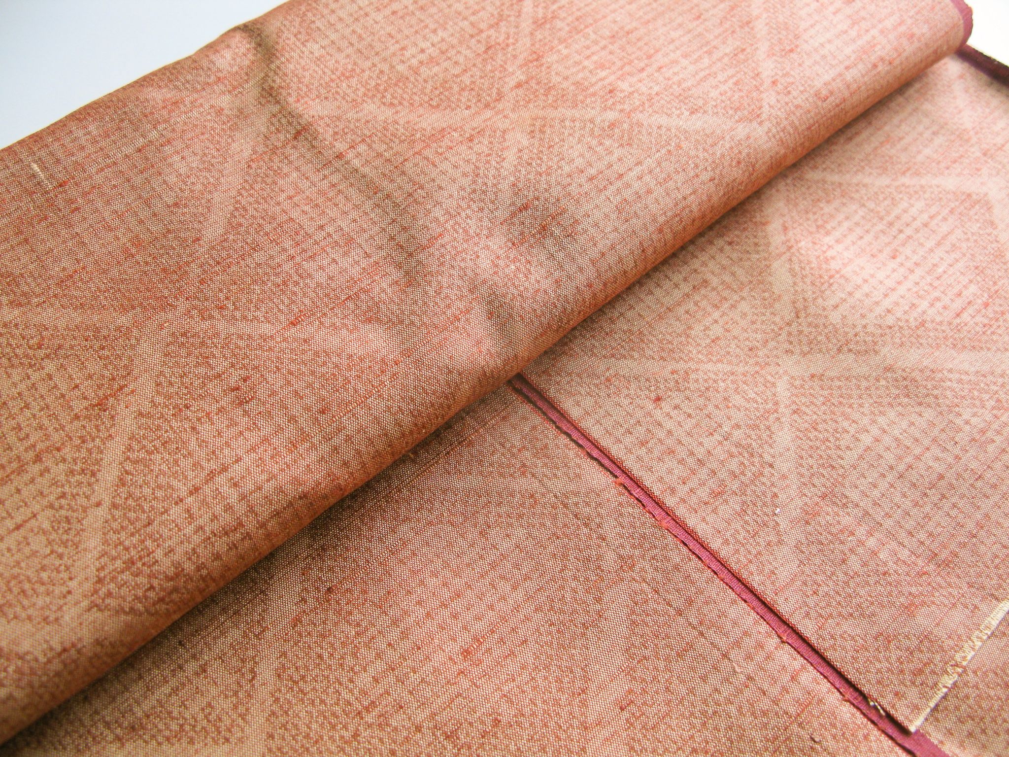 { 十字菱紋 } 和服用  | 蠶絲 紬 | 36cm | 女生單層和服、雙層和服用