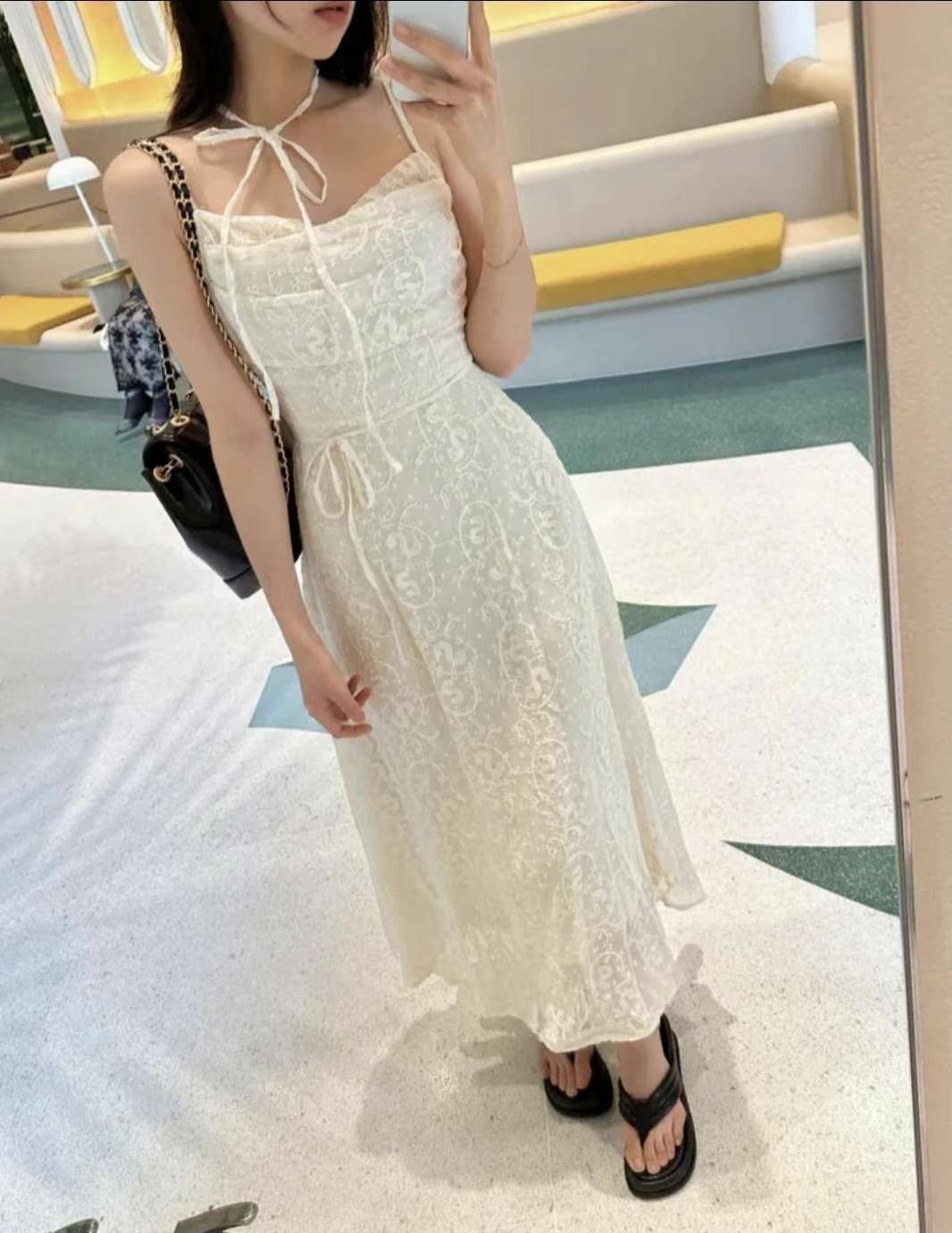 TE03 正韓蕾絲仙女長洋裝