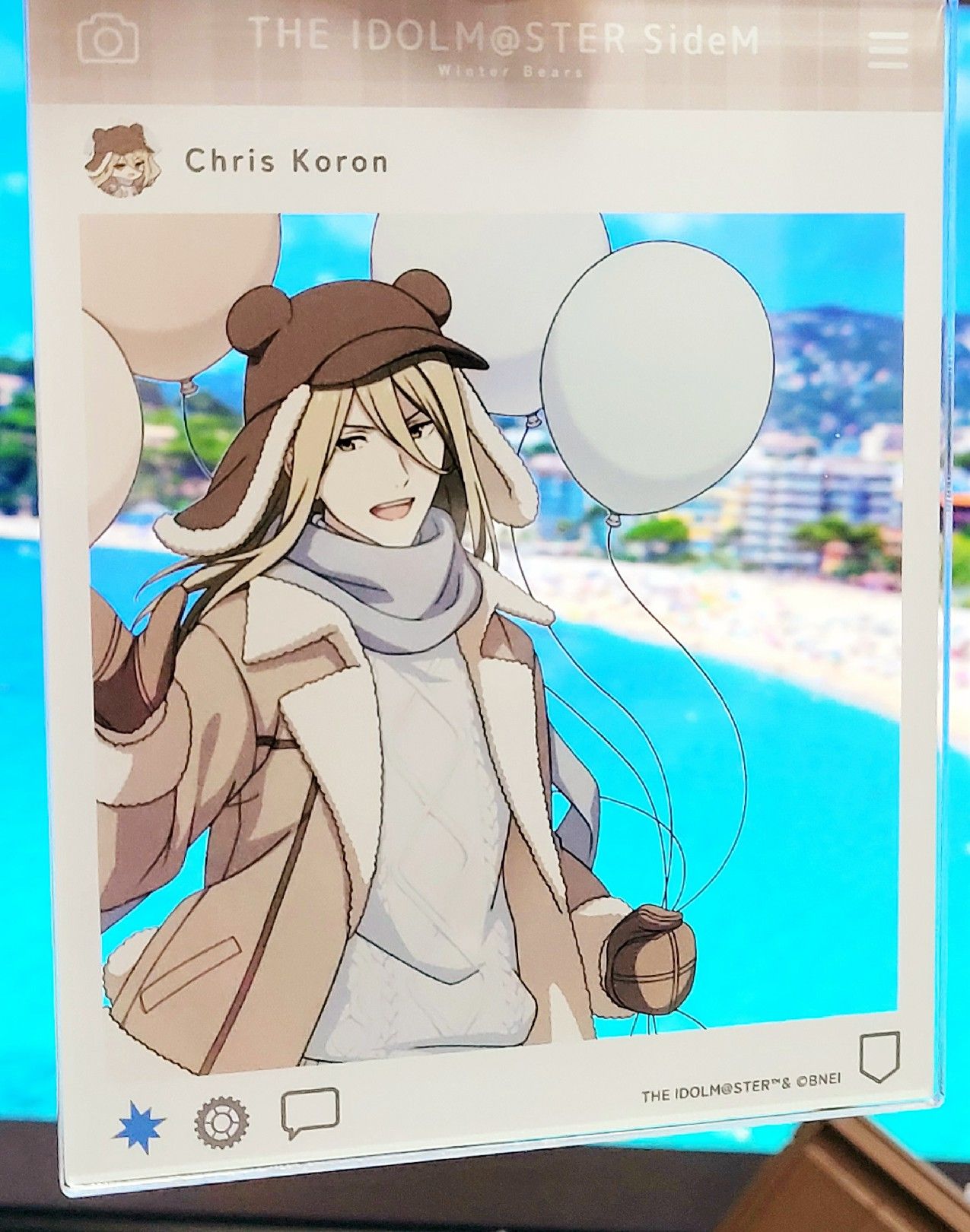 偶像大師SideM Winter Bears 古論クリス SNS風壓克力吊飾