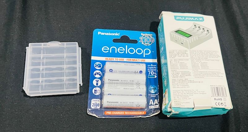 145.Panasonic eneloop 日製 3號 充電電池 4入+ 4槽 鎳氫USB電池充電器 1.2V