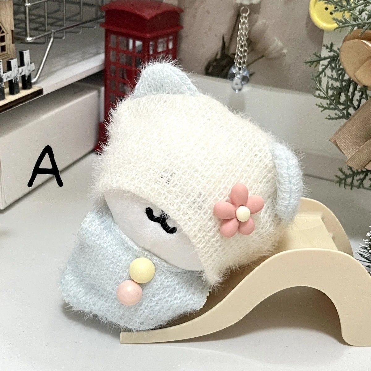 自嘲熊娃衣10cm棉花娃娃衣服毛絨 公仔冬季便宜換裝可愛套裝現貨