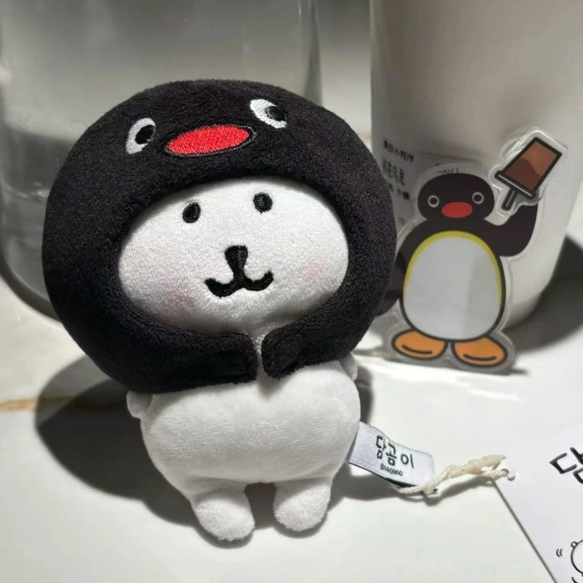 小紅書同款Pingu頭套適用於10cm 娃娃韓熊掛件努努海星體可愛掛件