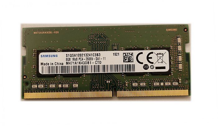 Samsung 三星 DDR4-2666 8G 記憶體（筆電/雙面顆粒）