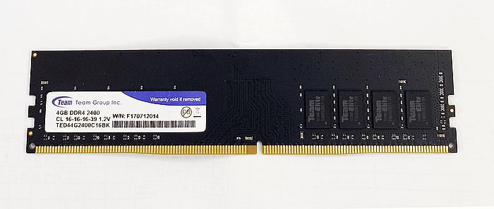 Team Group 十銓 DDR4-2400 4G 記憶體（桌機/單面顆粒）