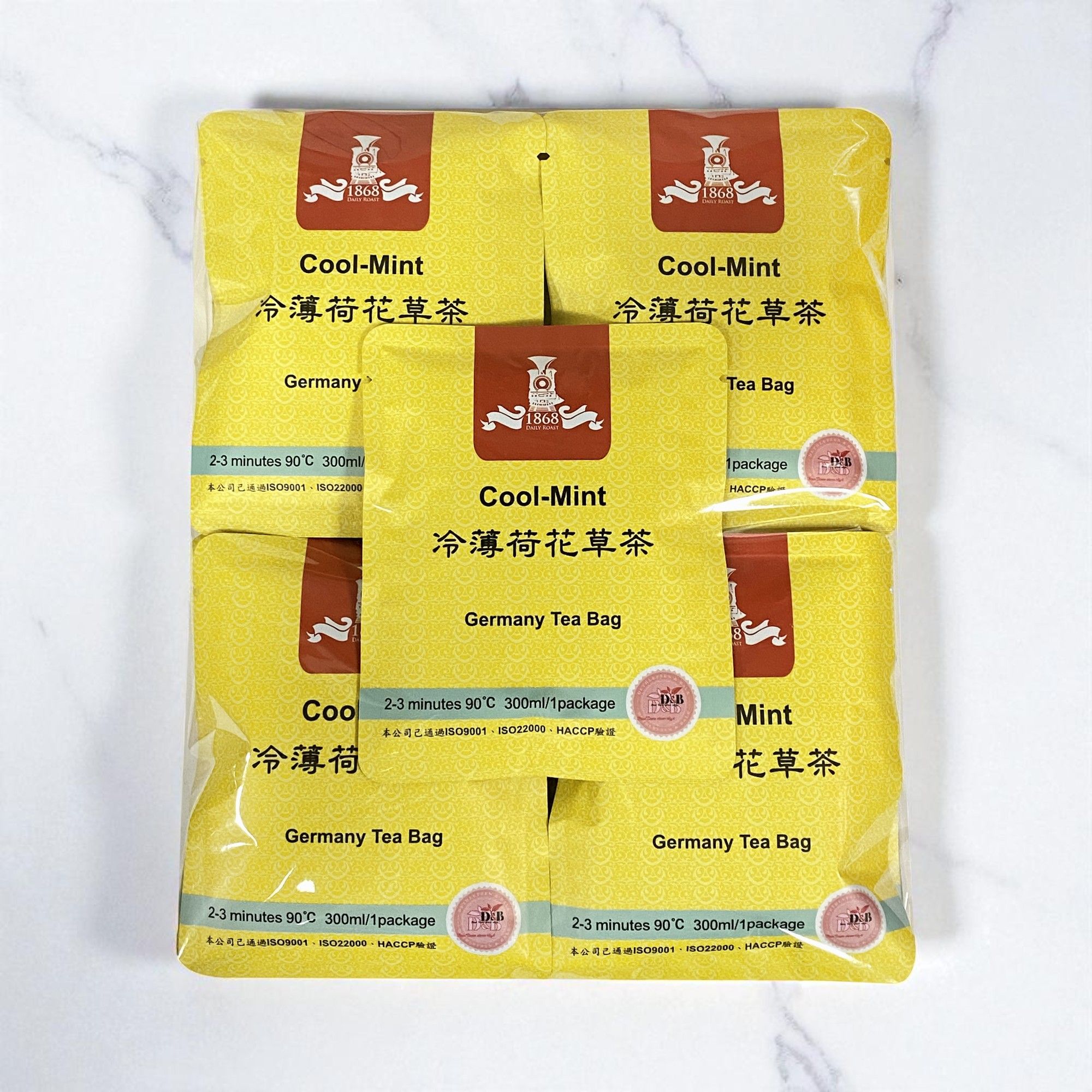 ＜普傳-1868咖啡＞冷薄荷花草茶-25入環保包