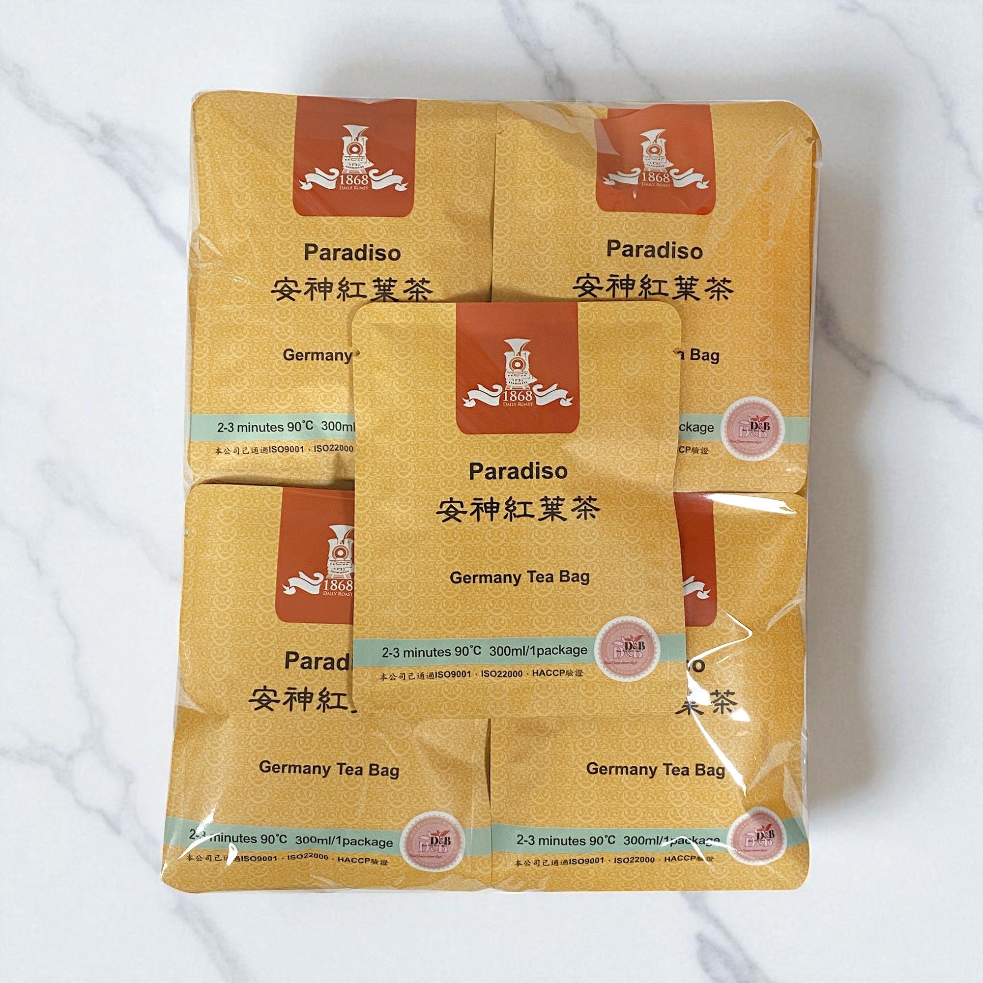 ＜普傳-1868咖啡＞安神紅葉茶-25入環保包